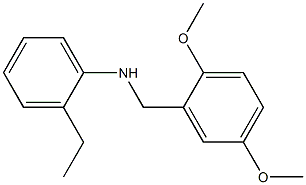 N-[(2,5-dimethoxyphenyl)methyl]-2-ethylaniline Struktur