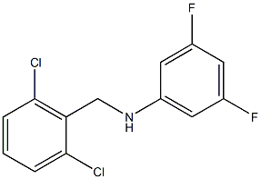 N-[(2,6-dichlorophenyl)methyl]-3,5-difluoroaniline Struktur