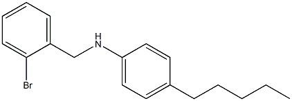 N-[(2-bromophenyl)methyl]-4-pentylaniline Struktur