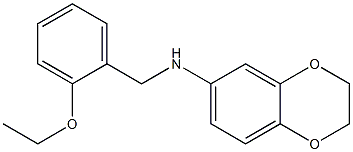 N-[(2-ethoxyphenyl)methyl]-2,3-dihydro-1,4-benzodioxin-6-amine Struktur