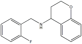 N-[(2-fluorophenyl)methyl]-3,4-dihydro-2H-1-benzopyran-4-amine Struktur