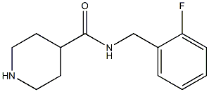 N-[(2-fluorophenyl)methyl]piperidine-4-carboxamide Struktur