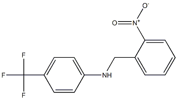 N-[(2-nitrophenyl)methyl]-4-(trifluoromethyl)aniline Struktur