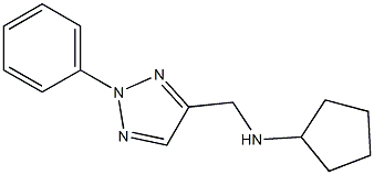 N-[(2-phenyl-2H-1,2,3-triazol-4-yl)methyl]cyclopentanamine Struktur