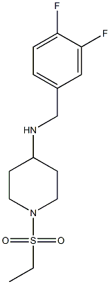 N-[(3,4-difluorophenyl)methyl]-1-(ethanesulfonyl)piperidin-4-amine Struktur