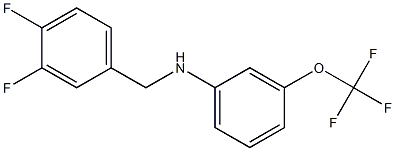 N-[(3,4-difluorophenyl)methyl]-3-(trifluoromethoxy)aniline Struktur