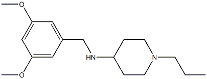 N-[(3,5-dimethoxyphenyl)methyl]-1-propylpiperidin-4-amine Struktur