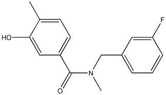 N-[(3-fluorophenyl)methyl]-3-hydroxy-N,4-dimethylbenzamide Struktur