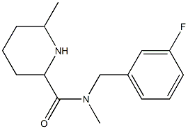 N-[(3-fluorophenyl)methyl]-N,6-dimethylpiperidine-2-carboxamide Struktur