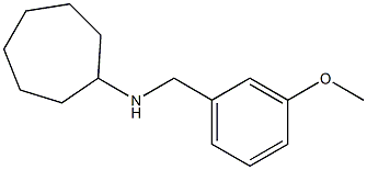 N-[(3-methoxyphenyl)methyl]cycloheptanamine Struktur