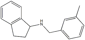 N-[(3-methylphenyl)methyl]-2,3-dihydro-1H-inden-1-amine Struktur