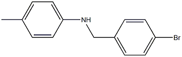 N-[(4-bromophenyl)methyl]-4-methylaniline Struktur