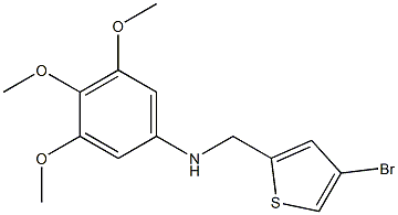 N-[(4-bromothiophen-2-yl)methyl]-3,4,5-trimethoxyaniline Structure