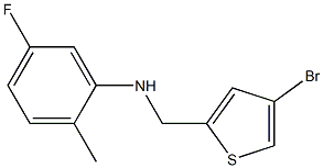 N-[(4-bromothiophen-2-yl)methyl]-5-fluoro-2-methylaniline Struktur