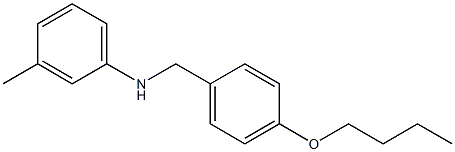 N-[(4-butoxyphenyl)methyl]-3-methylaniline Struktur