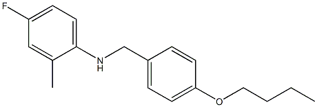 N-[(4-butoxyphenyl)methyl]-4-fluoro-2-methylaniline Struktur