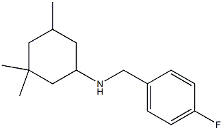 N-[(4-fluorophenyl)methyl]-3,3,5-trimethylcyclohexan-1-amine Struktur