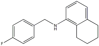 N-[(4-fluorophenyl)methyl]-5,6,7,8-tetrahydronaphthalen-1-amine Struktur