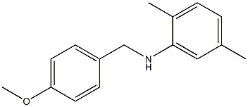 N-[(4-methoxyphenyl)methyl]-2,5-dimethylaniline Struktur