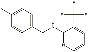 N-[(4-methylphenyl)methyl]-3-(trifluoromethyl)pyridin-2-amine Struktur