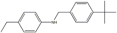 N-[(4-tert-butylphenyl)methyl]-4-ethylaniline Struktur