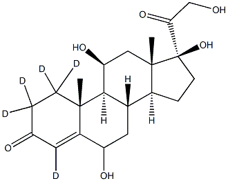 6-Hydroxy Cortisol-d5 Struktur