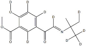 Methyl 5-[(tert-Butylimino)acetyl]salicylate-d9 Struktur