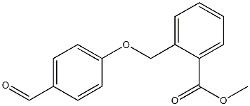 methyl 2-((4-formylphenoxy)methyl)benzoate Struktur