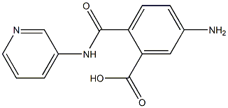 5-amino-2-[(3-pyridinylamino)carbonyl]benzoic acid Struktur