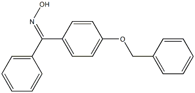 [4-(benzyloxy)phenyl](phenyl)methanone oxime Struktur