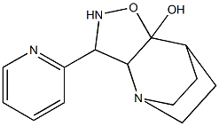 3-(2-pyridinyl)-5-oxa-1,4-diazatricyclo[5.2.2.0~2,6~]undecan-6-ol Struktur