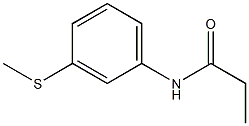 N-[3-(methylsulfanyl)phenyl]propanamide Struktur