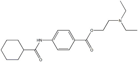 2-(diethylamino)ethyl 4-[(cyclohexylcarbonyl)amino]benzoate Struktur