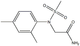 2-[2,4-dimethyl(methylsulfonyl)anilino]acetamide Struktur