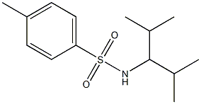 N-(1-isopropyl-2-methylpropyl)-4-methylbenzenesulfonamide Struktur