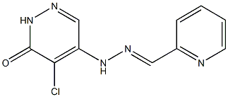 2-pyridinecarbaldehyde (5-chloro-6-oxo-1,6-dihydro-4-pyridazinyl)hydrazone Struktur