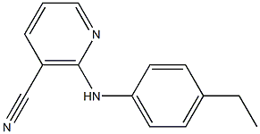 2-(4-ethylanilino)nicotinonitrile Struktur