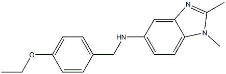 N-(4-ethoxybenzyl)-1,2-dimethyl-1H-benzimidazol-5-amine Struktur