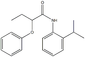 N-(2-isopropylphenyl)-2-phenoxybutanamide Struktur