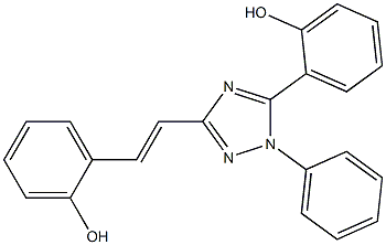 2-{3-[2-(2-hydroxyphenyl)vinyl]-1-phenyl-1H-1,2,4-triazol-5-yl}phenol Struktur