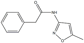 N-(5-methyl-3-isoxazolyl)-2-phenylacetamide Struktur