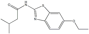 N-(6-ethoxy-1,3-benzothiazol-2-yl)-3-methylbutanamide Struktur