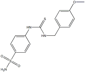 4-({[(4-methoxybenzyl)amino]carbothioyl}amino)benzenesulfonamide Struktur