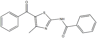 N-(5-benzoyl-4-methyl-1,3-thiazol-2-yl)benzamide Struktur