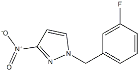 1-(3-fluorobenzyl)-3-nitro-1H-pyrazole Struktur