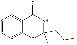 2-methyl-2-propyl-2,3-dihydro-4H-1,3-benzoxazin-4-one Struktur