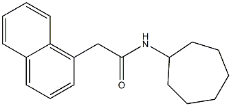 N-cycloheptyl-2-(1-naphthyl)acetamide Struktur