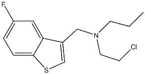 N-(2-chloroethyl)-N-[(5-fluoro-1-benzothien-3-yl)methyl]-N-propylamine Struktur