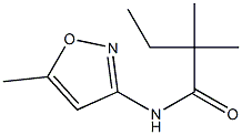 2,2-dimethyl-N-(5-methyl-3-isoxazolyl)butanamide Struktur