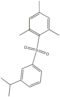 2-[(3-isopropylphenyl)sulfonyl]-1,3,5-trimethylbenzene Struktur